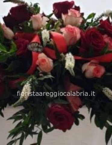 centro tavola rose